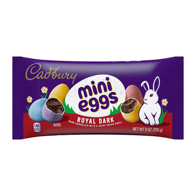CADBURY MINI Dark Chocolate Eggs, Easter Candy Share Bag, 9 oz