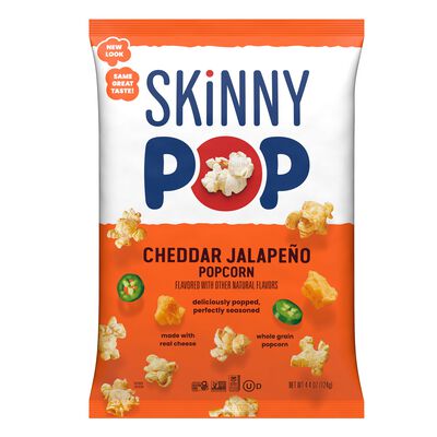SKINNYPOP Jalapeno Cheddar Flavored Popcorn, 4.4 oz bag