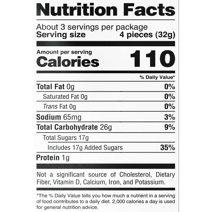 Image of Sour Strips Lemonberry Candy Peg Bag, 3.4oz Packaging