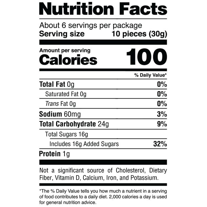 Image of Sour Strips Rainbow Bites Candy Bag, 6.35oz Packaging