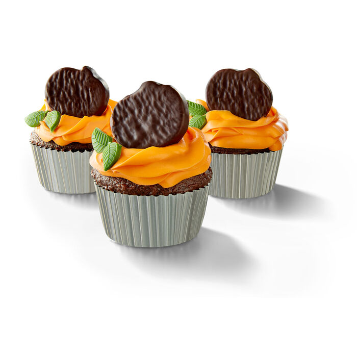 Image of YORK Dark Chocolate Peppermint Patties Pumpkins, Fall Candy Bag, 8.6 oz Packaging