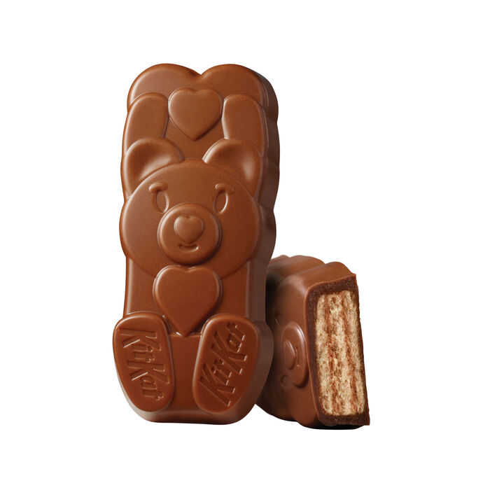 Image of KIT KAT® Milk Chocolate Snack Size Wafer Bears, Valentine's Candy Bag, 8.85 oz Packaging