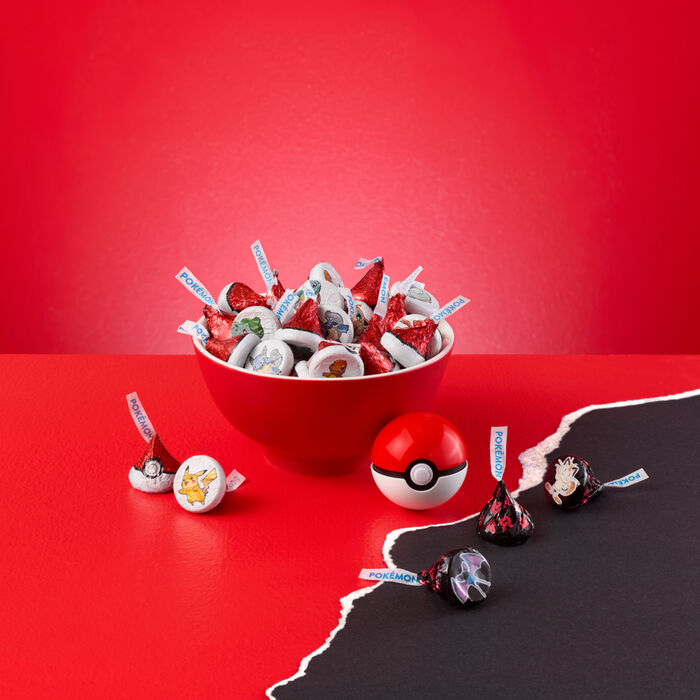 Image of HERSHEY'S KISSES Milk Chocolate Pok&eacute;mon Team Rocket Candy Share Pack, 9 oz Packaging