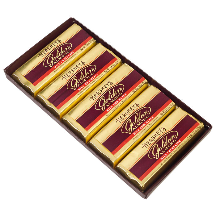 Image of Holiday HERSHEY'S GOLDEN ALMOND Collection Gift Box Packaging