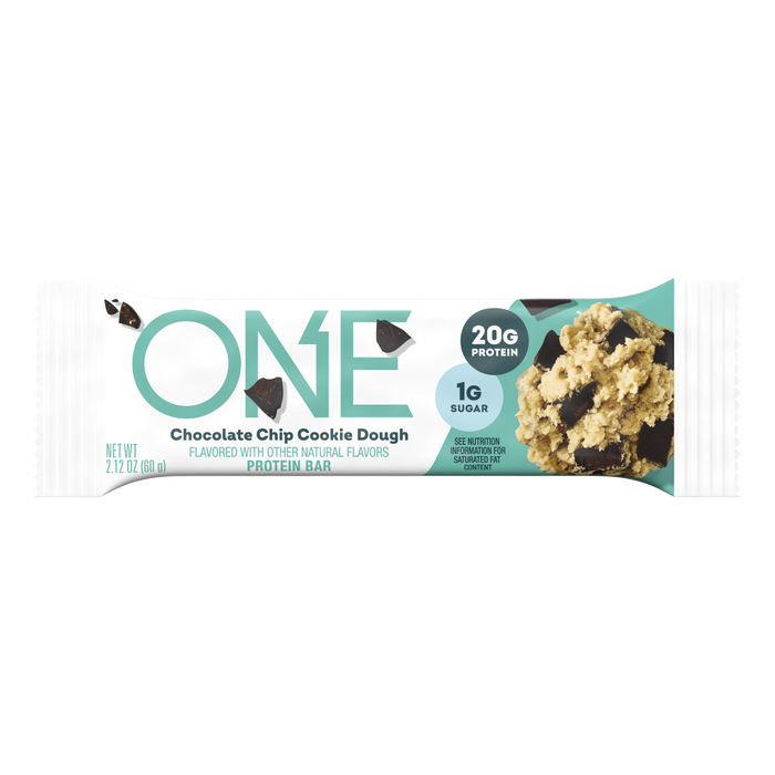 Image of ONE Chocolate Chip Cookie Dough Flavored Protein Bars, 2.12 oz (12 Count) Packaging