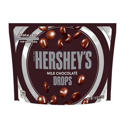 HERSHEY'S Milk Chocolate Drops 7.6oz Candy Bag