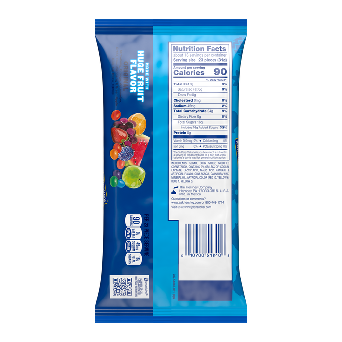 Image of JOLLY RANCHER Original Fruit Flavored Jelly Beans, Easter Candy Bag, 14 oz Packaging