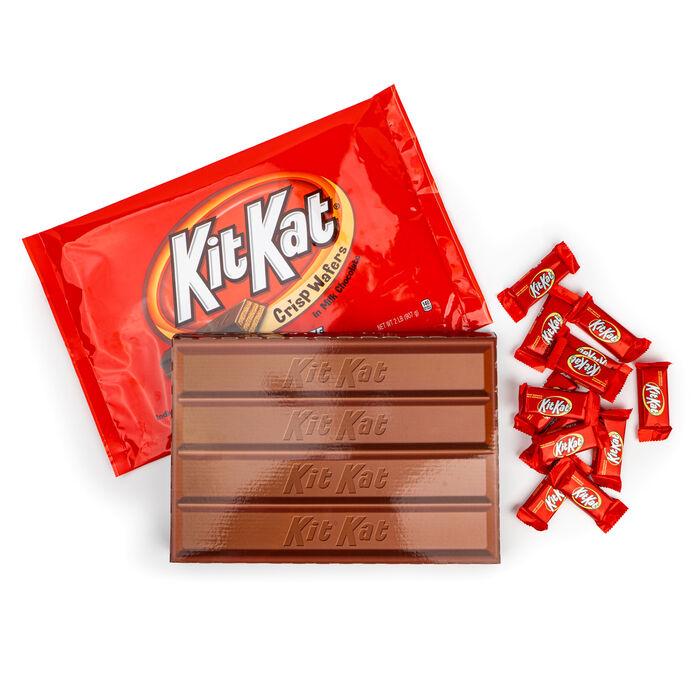 Image of KIT KAT® World's Largest Novelty Packaged Chocolate Wafer Candy Bars Filled Box, 2lb Packaging