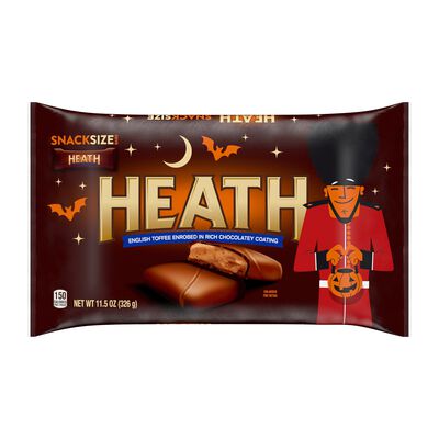 HEATH Milk Chocolate English Toffee Snack Size, Individually Wrapped Candy Bars Bag, 11.5 oz