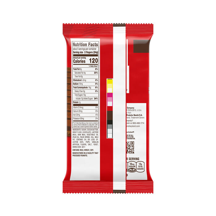 Image of KIT KAT® Milk Chocolate Wafer XL Candy Bar, 4.3 oz (10 Pieces) Packaging