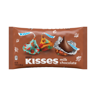 Fall KISSES Milk Chocolate, 10.08 oz Bag