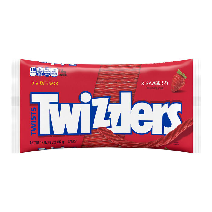 Image of TWIZZLERS Strawberry Twist 16oz Candy Bag Packaging