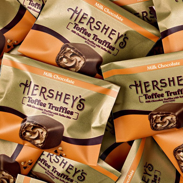 Image of HERSHEY’S Toffee Truffles Candy Bag, 9 oz Packaging