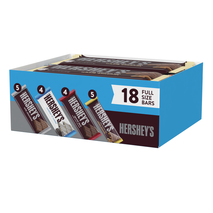 Image of HERSHEY'S Favorite Standard Bars Variety 18-Pack Packaging