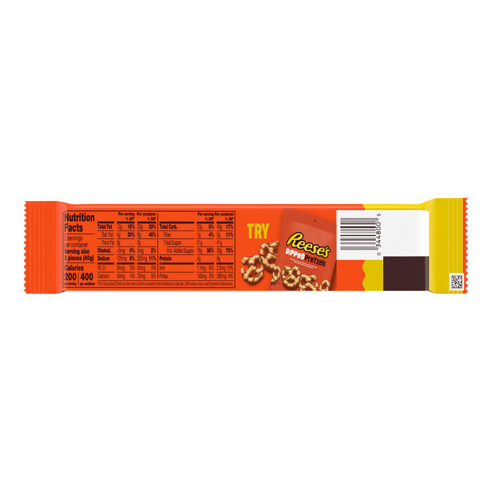 Image of REESES Milk Chocolate Peanut Butter Cups King Size 2.8oz Candy Bar Packaging