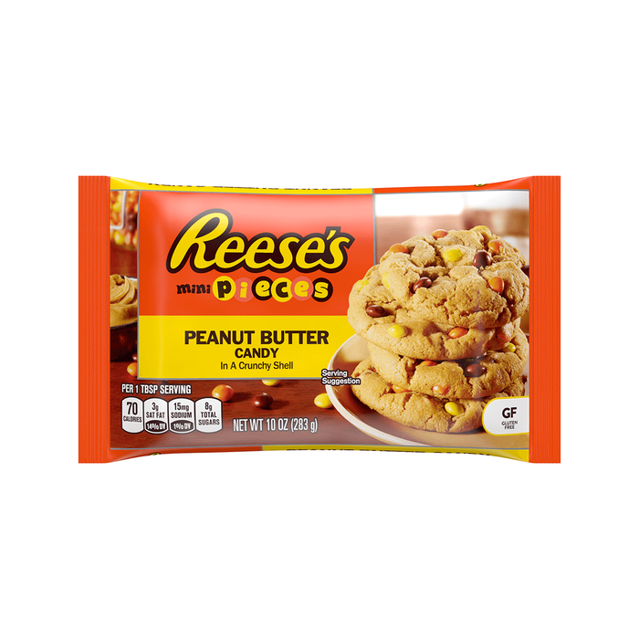 Image of REESE'S Mini Pieces Baking Chips, 10 oz. Bag Packaging