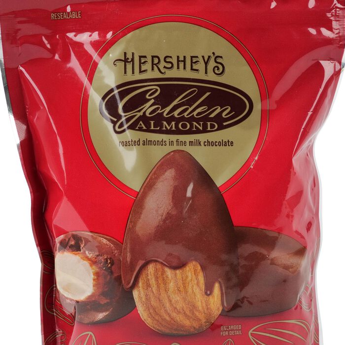 Image of HERSHEY'S Milk Chocolate Covered Almond 16oz Pouch Packaging