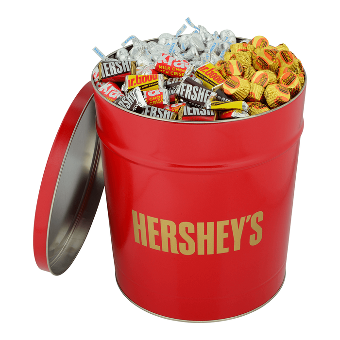 Image of HERSHEY'S 15 lb. Red Gift Tin Packaging