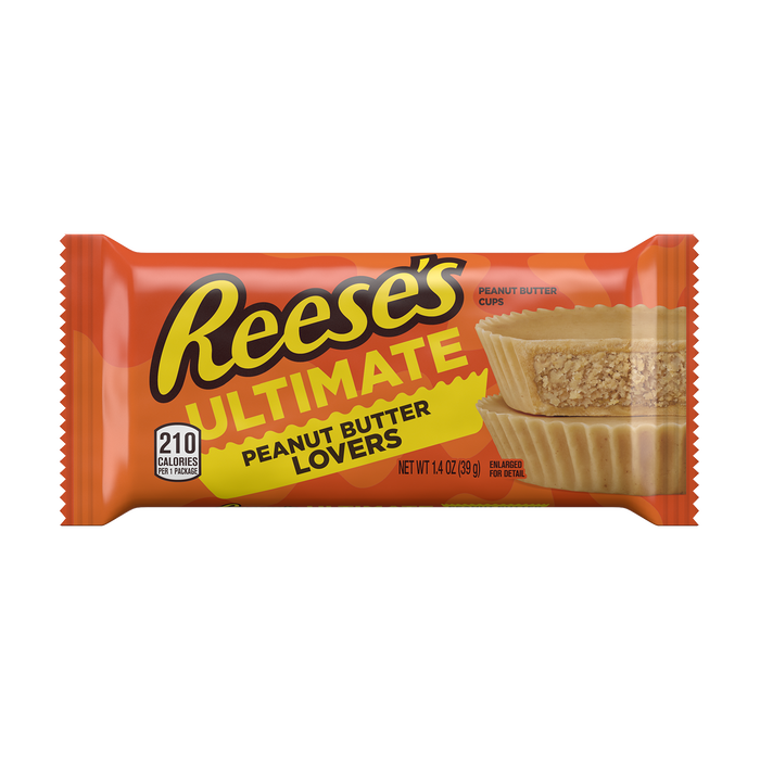 Image of REESE’S Ultimate Peanut Butter Lovers Peanut Butter Cups, 1.4 oz Packaging