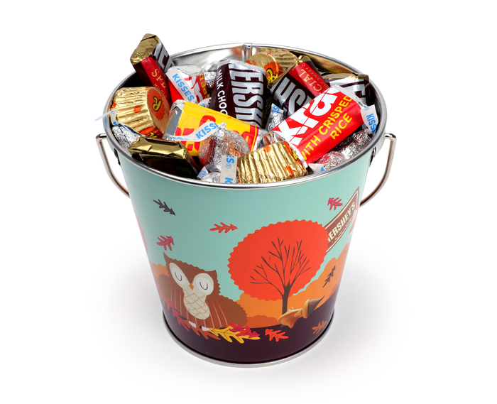 Image of HERSHEY'S Chocolate Miniatures Mix Bucket 18 oz. Packaging
