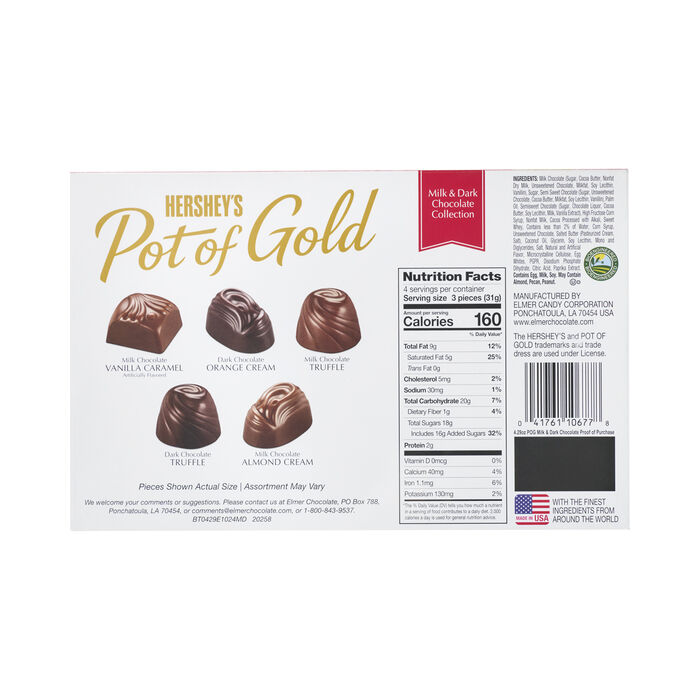 Image of HERSHEY&rsquo;S POT OF GOLD Milk Chocolate & Dark Chocolate Holiday Collection (4.29oz)&nbsp; Packaging