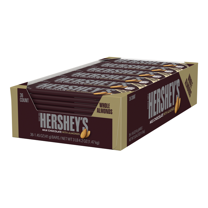 Image of HERSHEY'S Milk Chocolate with Almonds Standard Bar Packaging
