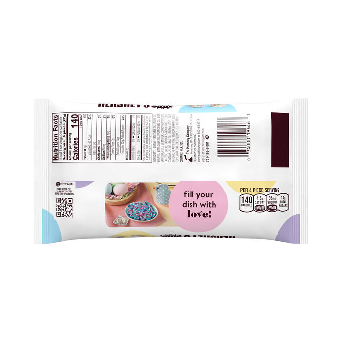 Image of HERSHEY'S Cookies 'n' Creme Polka Dot Easter Eggs Candy Bag, 8.5 oz Packaging