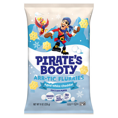 PIRATE&rsquo;S BOOTY Aged White Cheddar Arr-tic Flurries (8oz)&nbsp;