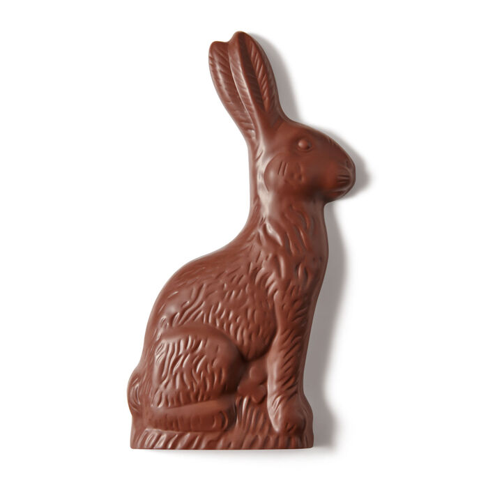 Image of HERSHEY'S Solid Milk Chocolate Bunny, Easter Candy Gift Box, 14 oz Packaging
