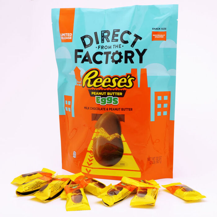 Image of REESE'S Direct from the Factory Peanut Butter Eggs Packaging