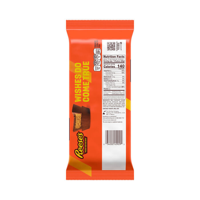 Image of REESE'S World's Largest Peanut Butter Cups 1 lb. Candy Pack Packaging