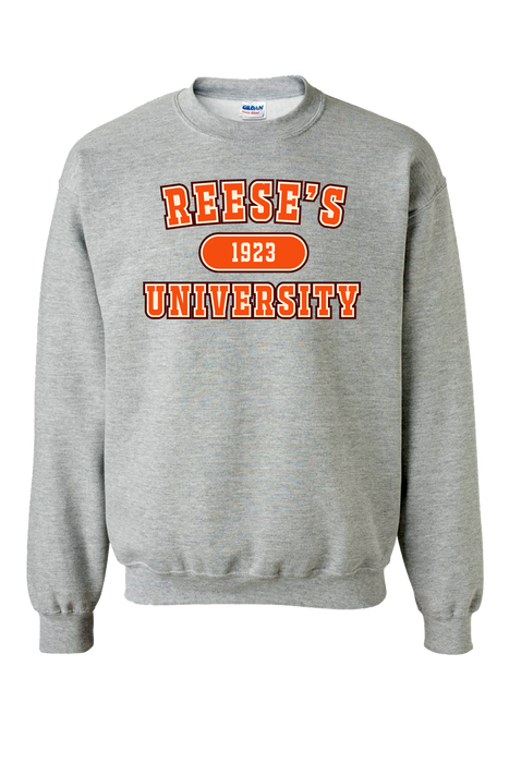 Image of Reese's U Grey Crewneck Packaging