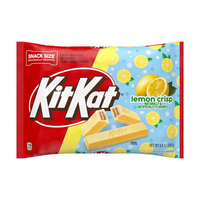 Image of KIT KAT® Lemon Flavored Creme Wafer Snack Size, Easter Candy Bag, 8.8 oz Packaging