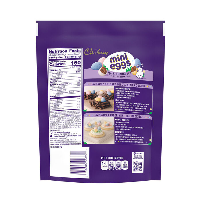 Image of CADBURY MINI EGGS Milk Chocolate, Easter  Candy  Bag, 28 oz Packaging