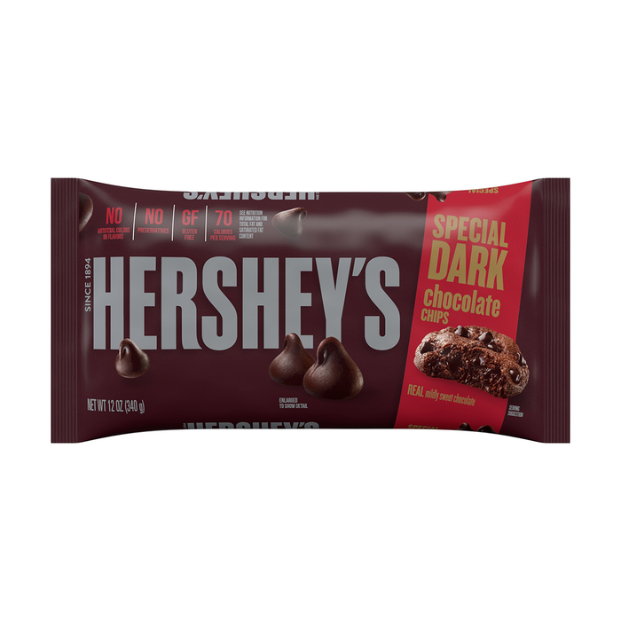 Image of HERSHEY'S Special Dark Chocolate Chips - 12 oz. Packaging