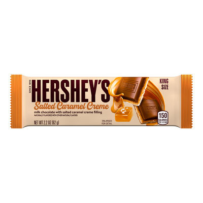 HERSHEY'S Salted Caramel Creme Flavored King Size Candy Bar, 2.2 oz
