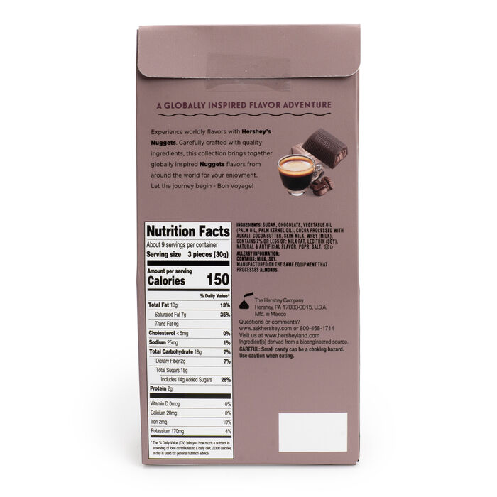 Image of HERSHEY'S NUGGETS Café Espresso Flavored Chocolates, 10oz Pouch Packaging