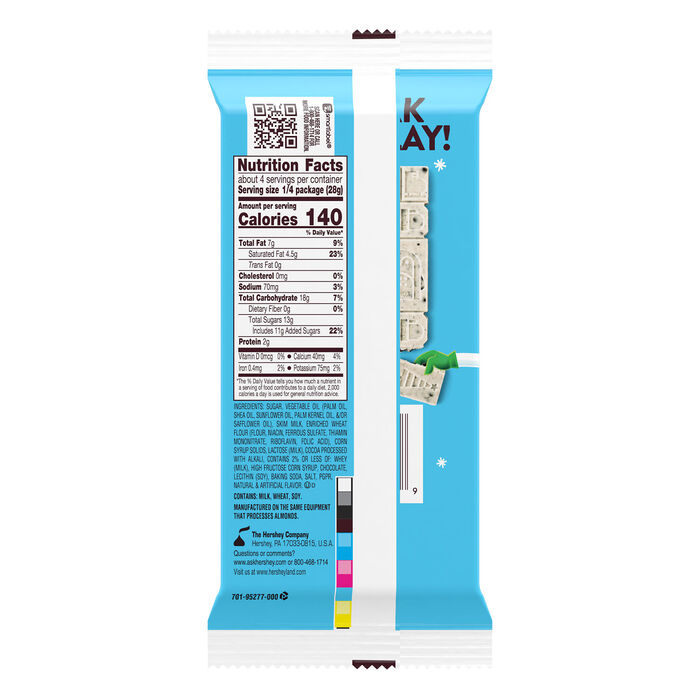 Image of HERSHEY'S Build-A-Snowman Cookies 'n' Creme, Christmas , Candy Bar, 4 oz Packaging