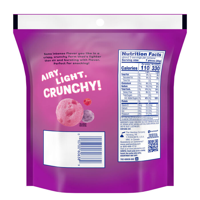 Image of JOLLY RANCHER Freeze Dried Mixed Berry Flavored Candy Bag, 3.1 oz Packaging