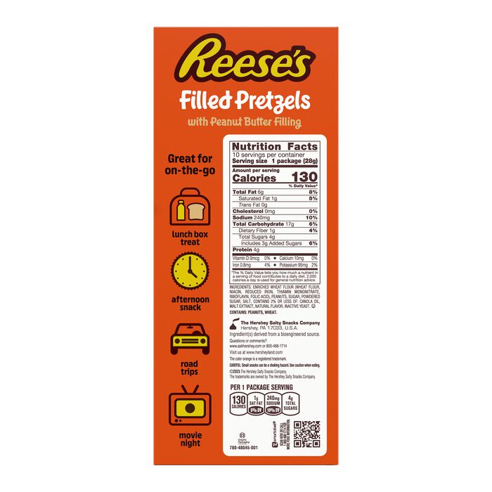 Image of REESE&rsquo;S Peanut Butter Filled Pretzels Bags, 1 oz. (10 Pack) Packaging