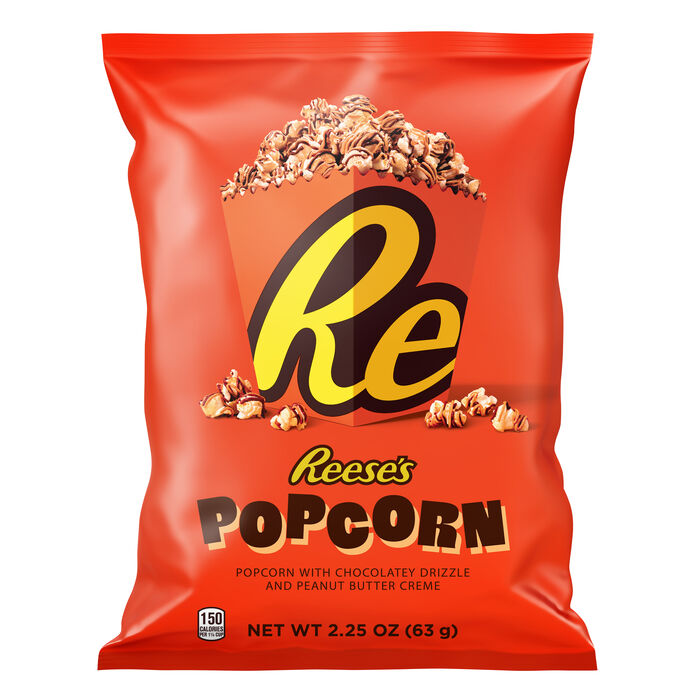 Image of REESE’S Peanut Butter Popcorn 12-Pack Box Packaging