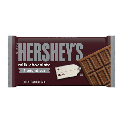 HERSHEY'S Milk Chocolate 1lb Gift Candy Bar