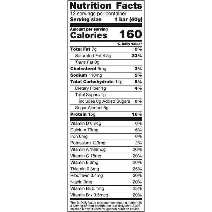 Image of FULFIL Chocolate Hazelnut Flavored Protein Bars, 1.41 oz (12 Count) Packaging