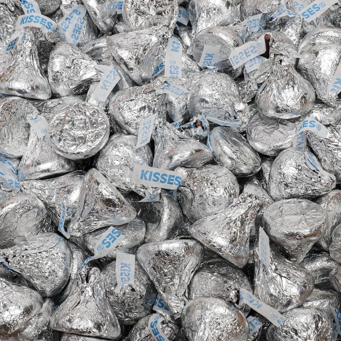 Image of HERSHEY'S KISSES Milk Chocolates 25 lbs. Bulk Candy Box Packaging