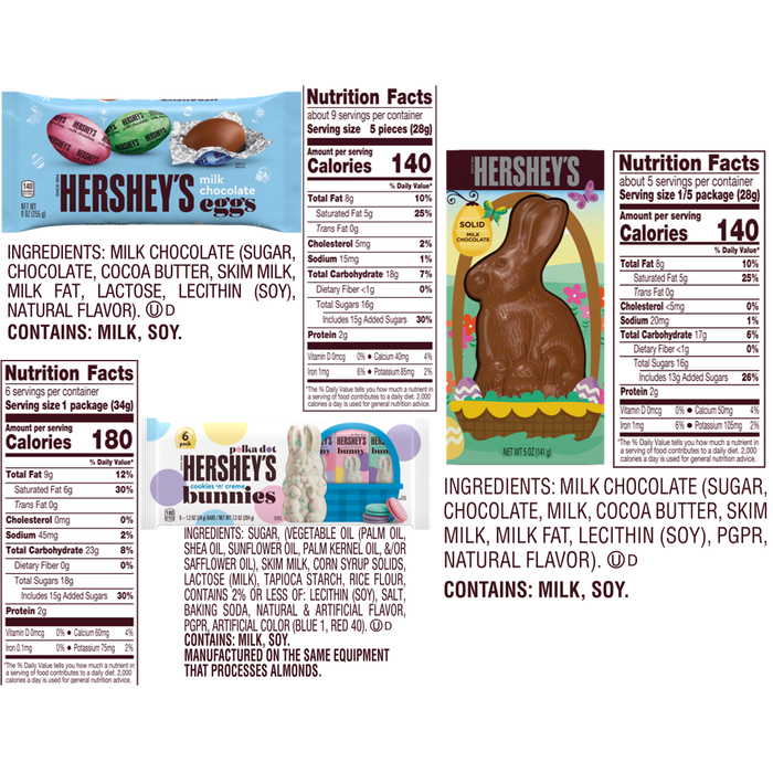 Image of HERSHEY’S Chocolates Assorted Easter Basket Box Packaging