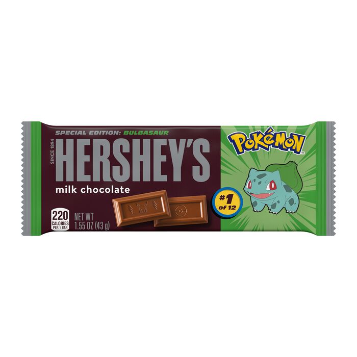 Image of HERSHEY'S Milk Chocolate Pokémon Candy Bars, 1.55 oz (36 Count) Packaging