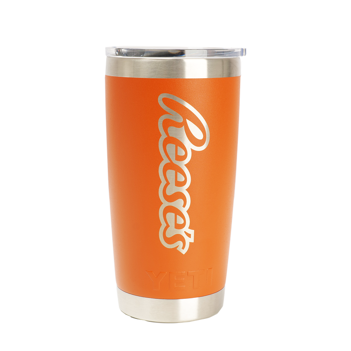 Image of Yeti Orange Travel Mug 20 oz. Packaging