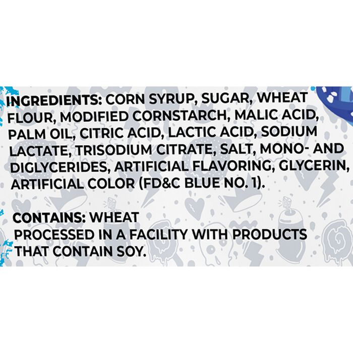 Image of Sour Strips Blue Raspberry Candy Party Bag, 10.2oz Packaging