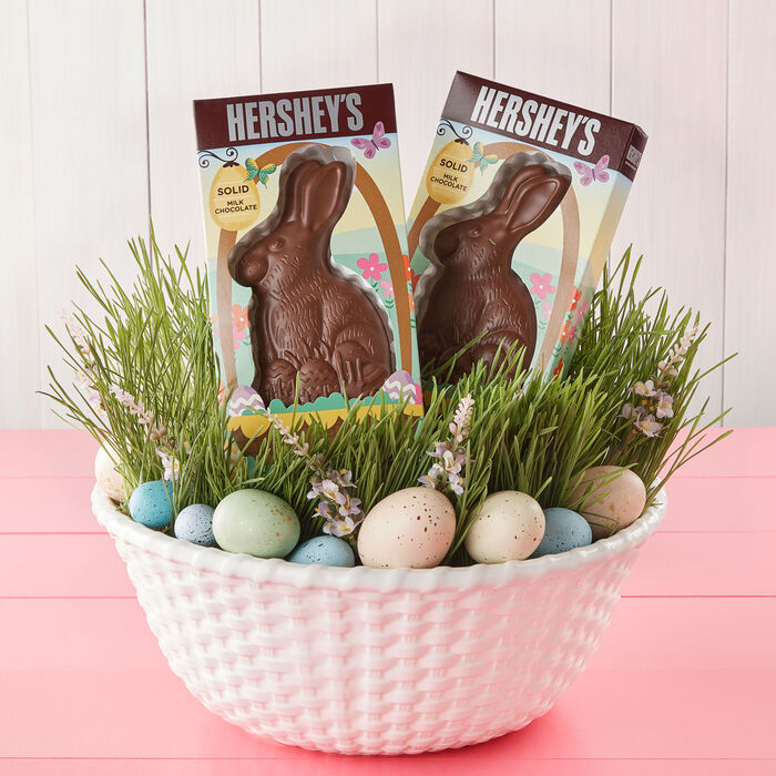 Image of HERSHEY'S Solid Milk Chocolate Easter Bunny, 5 oz Packaging