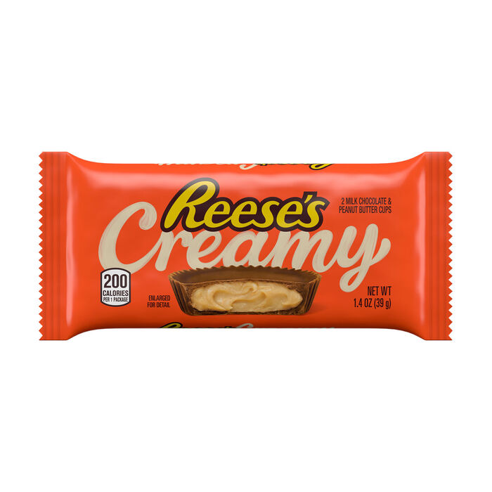 REESE'S Creamy Milk Chocolate Peanut Butter Cups Standard Size 1.4oz